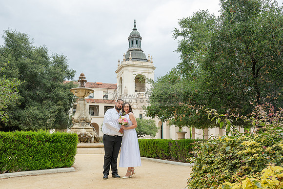 Steven and Natalie engagement, wedding photos in Pasadena City Hall, Pasadena Ca, Gustavo Villarreal Photography, videographer, 323-633-8283, www.gvphotoandvideo.com