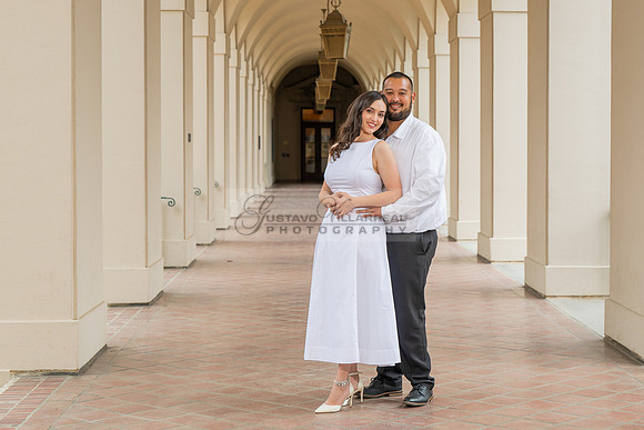 Steven and Natalie engagement, wedding photos in Pasadena City Hall, Pasadena Ca, Gustavo Villarreal Photography, videographer, 323-633-8283, www.gvphotoandvideo.com