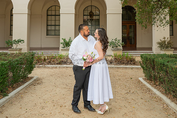 Steven and Natalie engagement, wedding photos in Pasadena City Hall, Pasadena Ca, Gustavo Villarreal Photography, videographer, 323-633-8283, www.gvphotoandvideo.com