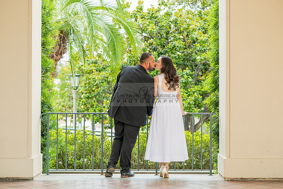 Steven and Natalie engagement, wedding photos in Pasadena City Hall, Pasadena Ca, Gustavo Villarreal Photography, videographer, 323-633-8283, www.gvphotoandvideo.com