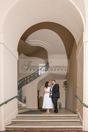 Steven and Natalie engagement, wedding photos in Pasadena City Hall, Pasadena Ca, Gustavo Villarreal Photography, videographer, 323-633-8283, www.gvphotoandvideo.com