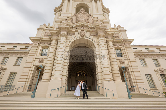Steven and Natalie engagement, wedding photos in Pasadena City Hall, Pasadena Ca, Gustavo Villarreal Photography, videographer, 323-633-8283, www.gvphotoandvideo.com