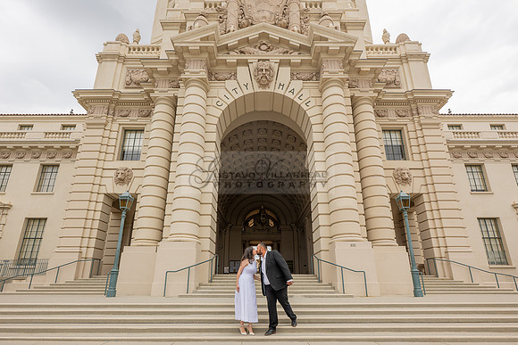 Steven and Natalie engagement, wedding photos in Pasadena City Hall, Pasadena Ca, Gustavo Villarreal Photography, videographer, 323-633-8283, www.gvphotoandvideo.com