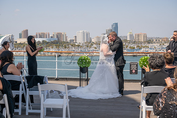 Ariel and Maricruz wedding ceremony, reception at The Queen Mary in Long Beach Ca, Gustavo Villarreal Photographer, videographer, 323-633-8283, www.gvphotoandvideo.com