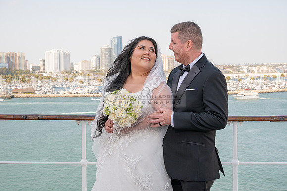 Ariel and Maricruz wedding ceremony, reception at The Queen Mary in Long Beach Ca, Gustavo Villarreal Photographer, videographer, 323-633-8283, www.gvphotoandvideo.com