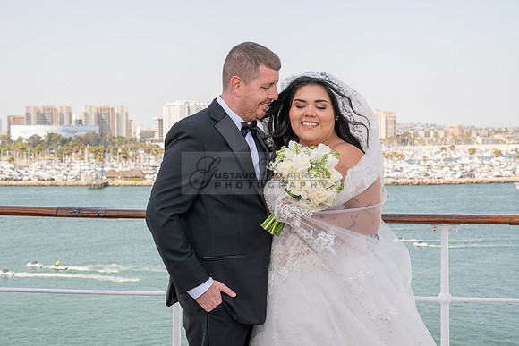 Ariel and Maricruz wedding ceremony, reception at The Queen Mary in Long Beach Ca, Gustavo Villarreal Photographer, videographer, 323-633-8283, www.gvphotoandvideo.com