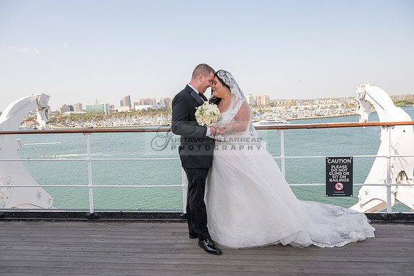 Ariel and Maricruz wedding ceremony, reception at The Queen Mary in Long Beach Ca, Gustavo Villarreal Photographer, videographer, 323-633-8283, www.gvphotoandvideo.com