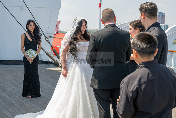 Ariel and Maricruz wedding ceremony, reception at The Queen Mary in Long Beach Ca, Gustavo Villarreal Photographer, videographer, 323-633-8283, www.gvphotoandvideo.com
