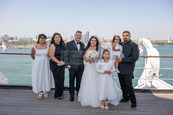 Ariel and Maricruz wedding ceremony, reception at The Queen Mary in Long Beach Ca, Gustavo Villarreal Photographer, videographer, 323-633-8283, www.gvphotoandvideo.com