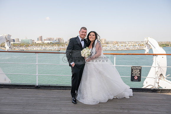 Ariel and Maricruz wedding ceremony, reception at The Queen Mary in Long Beach Ca, Gustavo Villarreal Photographer, videographer, 323-633-8283, www.gvphotoandvideo.com