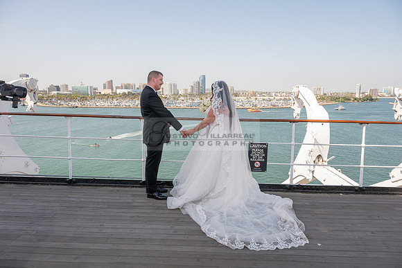 Ariel and Maricruz wedding ceremony, reception at The Queen Mary in Long Beach Ca, Gustavo Villarreal Photographer, videographer, 323-633-8283, www.gvphotoandvideo.com