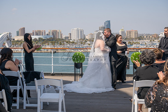 Ariel and Maricruz wedding ceremony, reception at The Queen Mary in Long Beach Ca, Gustavo Villarreal Photographer, videographer, 323-633-8283, www.gvphotoandvideo.com