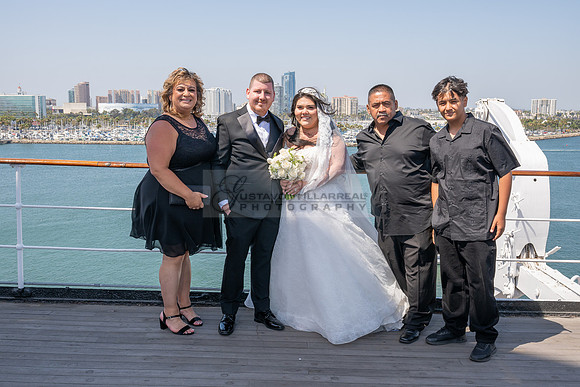 Ariel and Maricruz wedding ceremony, reception at The Queen Mary in Long Beach Ca, Gustavo Villarreal Photographer, videographer, 323-633-8283, www.gvphotoandvideo.com