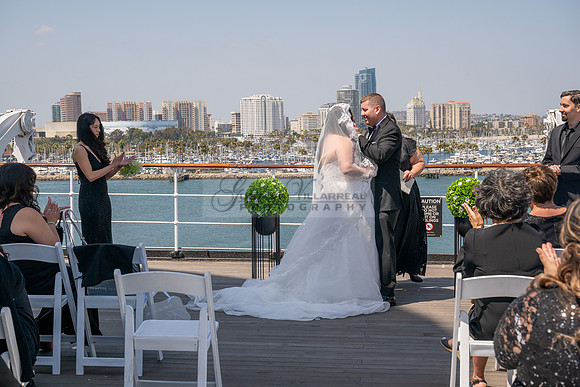 Ariel and Maricruz wedding ceremony, reception at The Queen Mary in Long Beach Ca, Gustavo Villarreal Photographer, videographer, 323-633-8283, www.gvphotoandvideo.com
