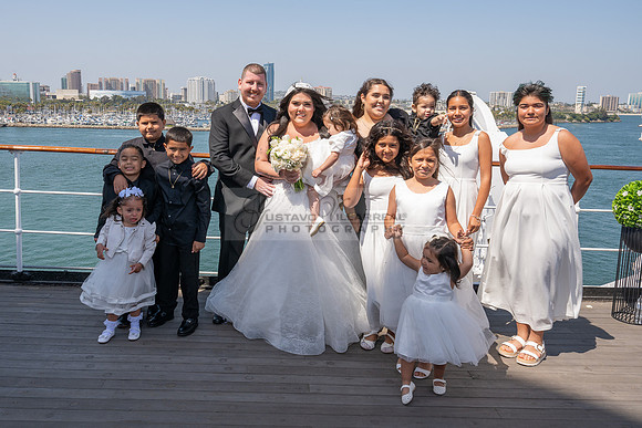 Ariel and Maricruz wedding ceremony, reception at The Queen Mary in Long Beach Ca, Gustavo Villarreal Photographer, videographer, 323-633-8283, www.gvphotoandvideo.com