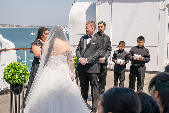 Ariel and Maricruz wedding ceremony, reception at The Queen Mary in Long Beach Ca, Gustavo Villarreal Photographer, videographer, 323-633-8283, www.gvphotoandvideo.com