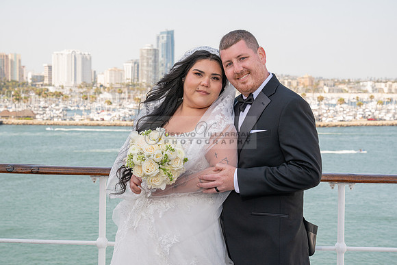 Ariel and Maricruz wedding ceremony, reception at The Queen Mary in Long Beach Ca, Gustavo Villarreal Photographer, videographer, 323-633-8283, www.gvphotoandvideo.com