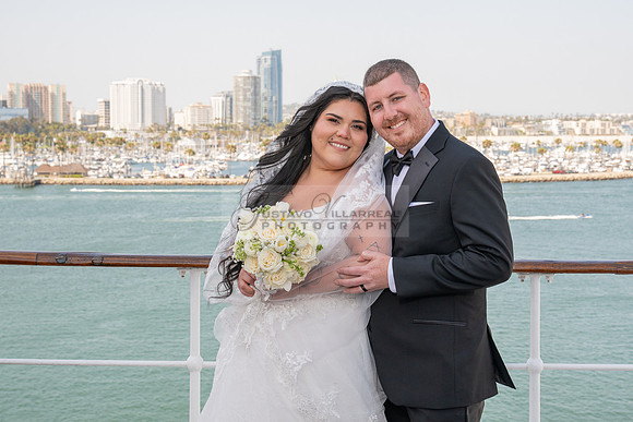 Ariel and Maricruz wedding ceremony, reception at The Queen Mary in Long Beach Ca, Gustavo Villarreal Photographer, videographer, 323-633-8283, www.gvphotoandvideo.com