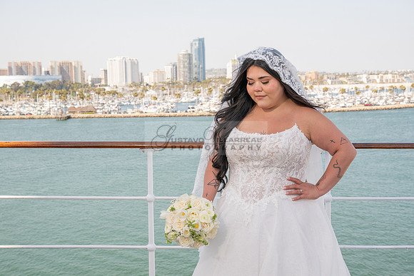 Ariel and Maricruz wedding ceremony, reception at The Queen Mary in Long Beach Ca, Gustavo Villarreal Photographer, videographer, 323-633-8283, www.gvphotoandvideo.com