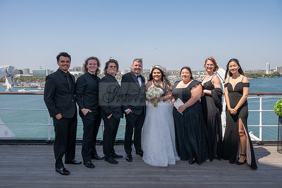Ariel and Maricruz wedding ceremony, reception at The Queen Mary in Long Beach Ca, Gustavo Villarreal Photographer, videographer, 323-633-8283, www.gvphotoandvideo.com