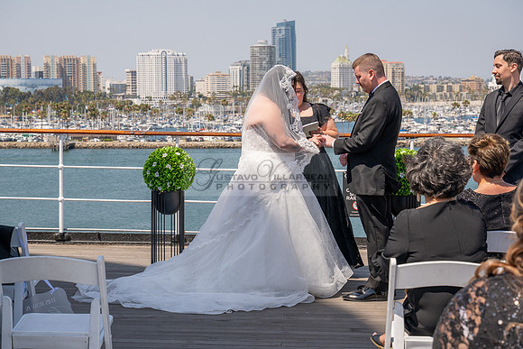Ariel and Maricruz wedding ceremony, reception at The Queen Mary in Long Beach Ca, Gustavo Villarreal Photographer, videographer, 323-633-8283, www.gvphotoandvideo.com
