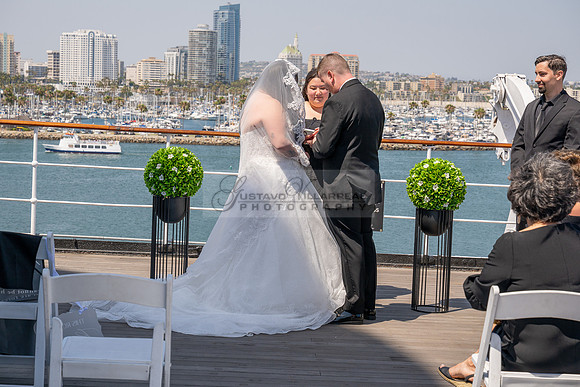 Ariel and Maricruz wedding ceremony, reception at The Queen Mary in Long Beach Ca, Gustavo Villarreal Photographer, videographer, 323-633-8283, www.gvphotoandvideo.com