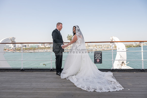 Ariel and Maricruz wedding ceremony, reception at The Queen Mary in Long Beach Ca, Gustavo Villarreal Photographer, videographer, 323-633-8283, www.gvphotoandvideo.com