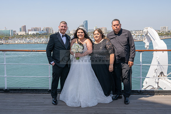 Ariel and Maricruz wedding ceremony, reception at The Queen Mary in Long Beach Ca, Gustavo Villarreal Photographer, videographer, 323-633-8283, www.gvphotoandvideo.com
