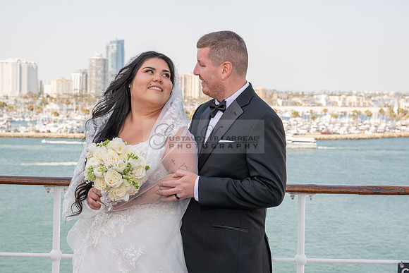 Ariel and Maricruz wedding ceremony, reception at The Queen Mary in Long Beach Ca, Gustavo Villarreal Photographer, videographer, 323-633-8283, www.gvphotoandvideo.com