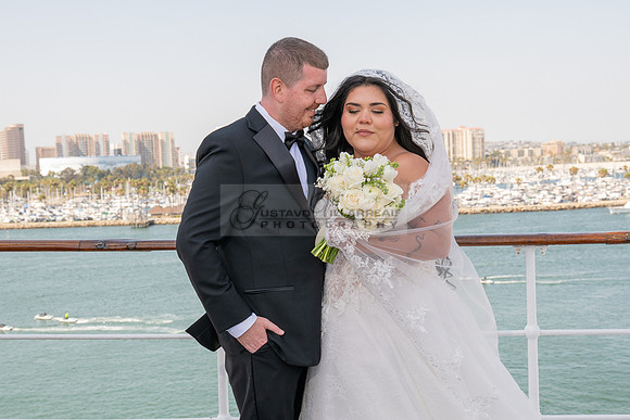 Ariel and Maricruz wedding ceremony, reception at The Queen Mary in Long Beach Ca, Gustavo Villarreal Photographer, videographer, 323-633-8283, www.gvphotoandvideo.com