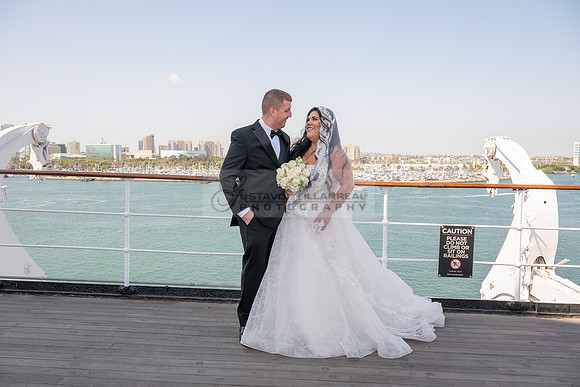 Ariel and Maricruz wedding ceremony, reception at The Queen Mary in Long Beach Ca, Gustavo Villarreal Photographer, videographer, 323-633-8283, www.gvphotoandvideo.com