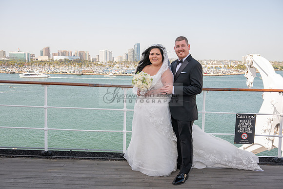 Ariel and Maricruz wedding ceremony, reception at The Queen Mary in Long Beach Ca, Gustavo Villarreal Photographer, videographer, 323-633-8283, www.gvphotoandvideo.com