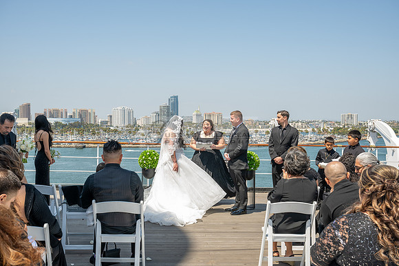 Ariel and Maricruz wedding ceremony, reception at The Queen Mary in Long Beach Ca, Gustavo Villarreal Photographer, videographer, 323-633-8283, www.gvphotoandvideo.com