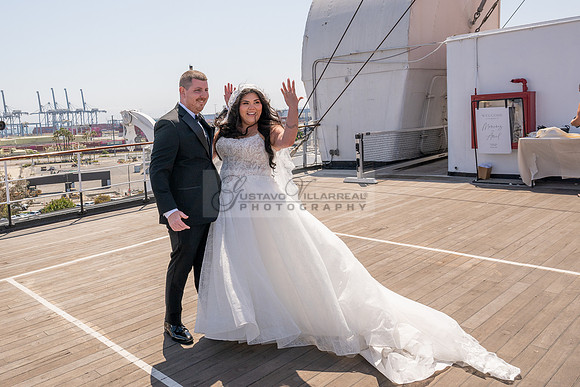 Ariel and Maricruz wedding ceremony, reception at The Queen Mary in Long Beach Ca, Gustavo Villarreal Photographer, videographer, 323-633-8283, www.gvphotoandvideo.com