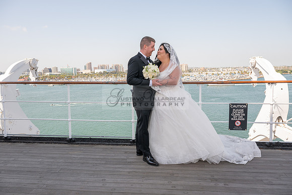 Ariel and Maricruz wedding ceremony, reception at The Queen Mary in Long Beach Ca, Gustavo Villarreal Photographer, videographer, 323-633-8283, www.gvphotoandvideo.com