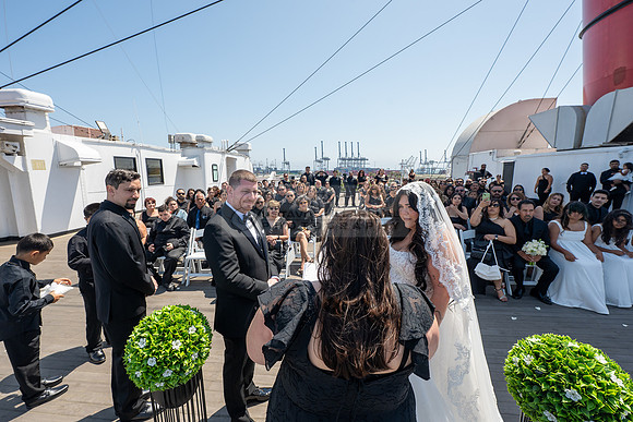Ariel and Maricruz wedding ceremony, reception at The Queen Mary in Long Beach Ca, Gustavo Villarreal Photographer, videographer, 323-633-8283, www.gvphotoandvideo.com