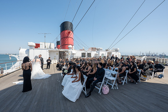 Ariel and Maricruz wedding ceremony, reception at The Queen Mary in Long Beach Ca, Gustavo Villarreal Photographer, videographer, 323-633-8283, www.gvphotoandvideo.com