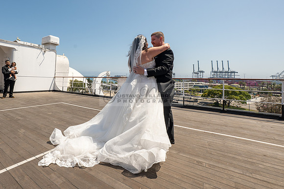 Ariel and Maricruz wedding ceremony, reception at The Queen Mary in Long Beach Ca, Gustavo Villarreal Photographer, videographer, 323-633-8283, www.gvphotoandvideo.com