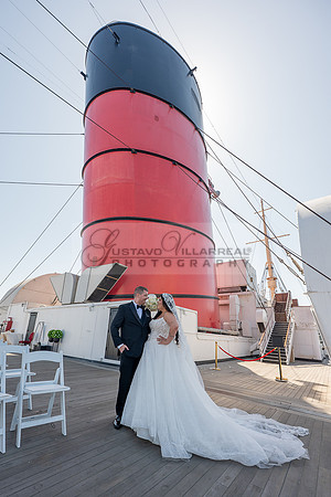 Ariel and Maricruz wedding ceremony, reception at The Queen Mary in Long Beach Ca, Gustavo Villarreal Photographer, videographer, 323-633-8283, www.gvphotoandvideo.com