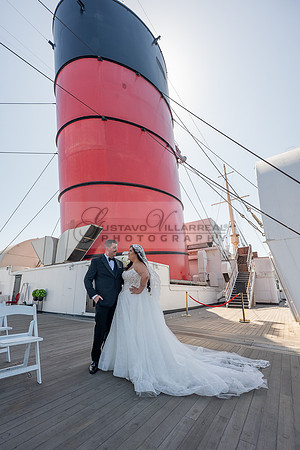 Ariel and Maricruz wedding ceremony, reception at The Queen Mary in Long Beach Ca, Gustavo Villarreal Photographer, videographer, 323-633-8283, www.gvphotoandvideo.com