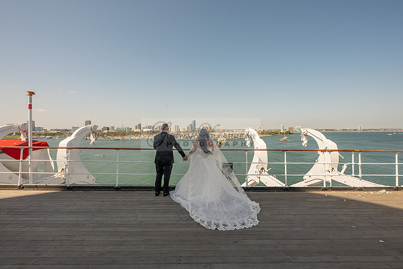 Ariel and Maricruz wedding ceremony, reception at The Queen Mary in Long Beach Ca, Gustavo Villarreal Photographer, videographer, 323-633-8283, www.gvphotoandvideo.com
