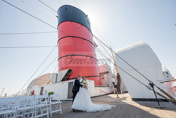 Ariel and Maricruz wedding ceremony, reception at The Queen Mary in Long Beach Ca, Gustavo Villarreal Photographer, videographer, 323-633-8283, www.gvphotoandvideo.com