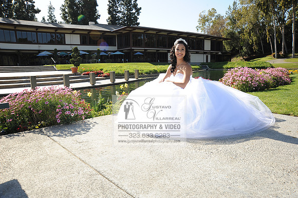 Mariah Quinceanera photoshoot, photographer, videographer, weddings, sweet 16 at Friendly Hills Country Club in Whittier Ca. 323-633-8283