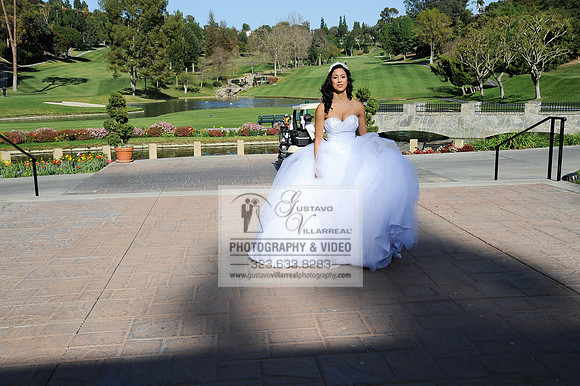 Mariah Quinceanera photoshoot, photographer, videographer, weddings, sweet 16 at Friendly Hills Country Club in Whittier Ca. 323-633-8283