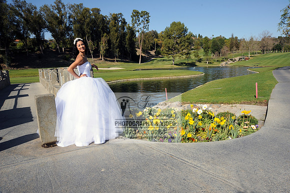 Mariah Quinceanera photoshoot, photographer, videographer, weddings, sweet 16 at Friendly Hills Country Club in Whittier Ca. 323-633-8283