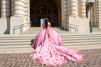 Kassandra Ayala Quinceaneras photo session at beautiful  Pasadena City Hall in Pasadena California, Photographer www.gvphotoandvideo.com, 323-633-8283