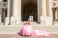 Kassandra Ayala Quinceaneras photo session at beautiful  Pasadena City Hall in Pasadena California, Photographer www.gvphotoandvideo.com, 323-633-8283