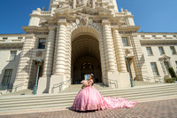 Kassandra Ayala Quinceaneras photo session at beautiful  Pasadena City Hall in Pasadena California, Photographer www.gvphotoandvideo.com, 323-633-8283
