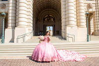 Kassandra Ayala Quinceaneras photo session at beautiful  Pasadena City Hall in Pasadena California, Photographer www.gvphotoandvideo.com, 323-633-8283