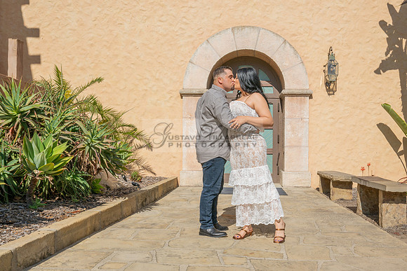 Jessica and Cory engagement photo session at Our Lady of Mount C